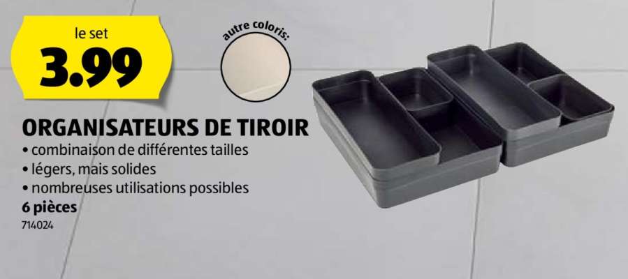 ORGANISATEURS DE TIROIR