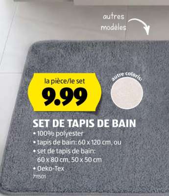 SET DE TAPIS DE BAIN