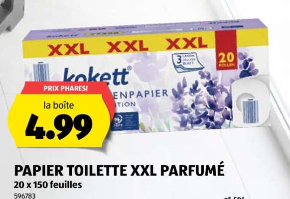 PAPIER TOILETTE XXL PARFUMÉ