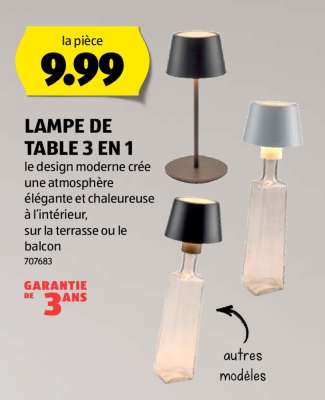 LAMPE DE TABLE 3 EN 1