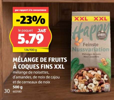 MÉLANGE DE FRUITS À COQUES FINS XXL