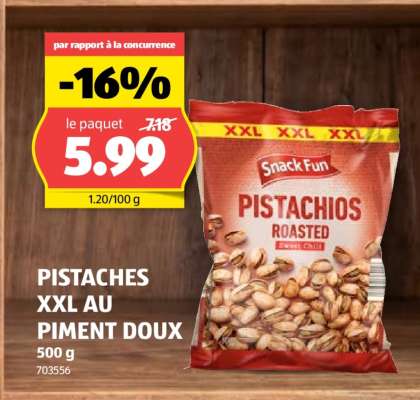 PISTACHES XXL AU PIMENT DOUX