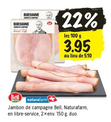 Jambon de campagne Bell, Naturafarm