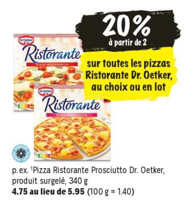 Pizza Ristorante Prosciutto Dr. Oetker