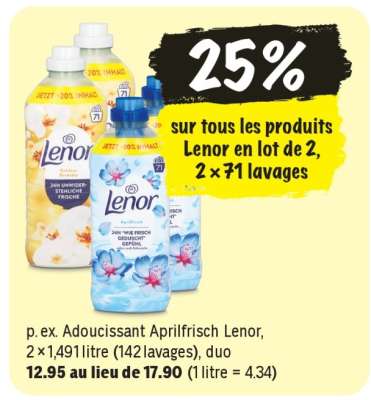 Adoucissant Aprilfrisch Lenor
