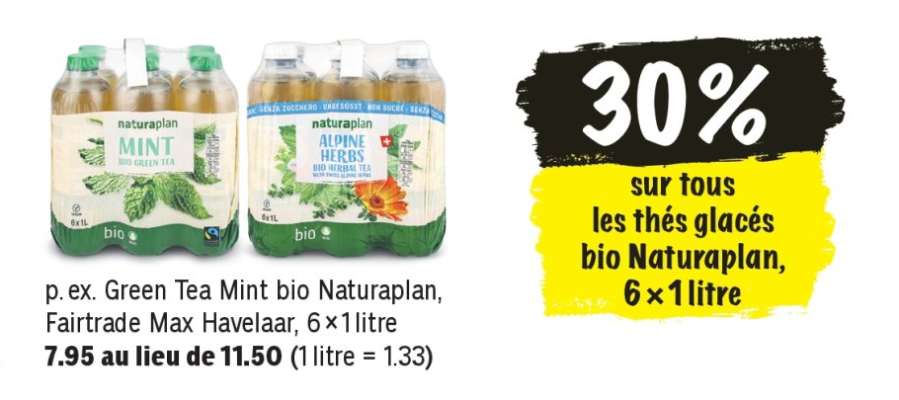 Green Tea Mint bio Naturaplan, Fairtrade Max Havelaar, 6×1 litre