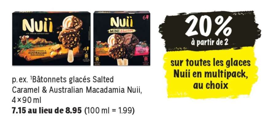 Bâtonnets glacés Salted Caramel-Australian Macadamia Nuii