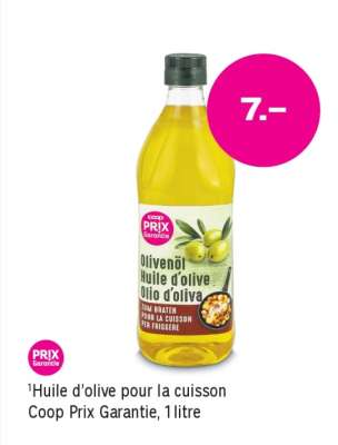 Huile d'olive pour la cuisson