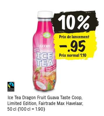 Ice Tea Dragon Fruit Guava Taste Coop