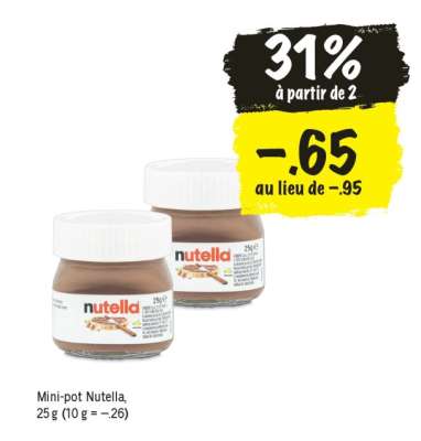 Mini-pot Nutella
