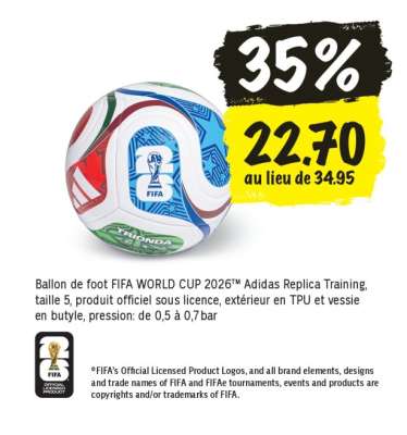 Ballon de foot FIFA WORLD CUP 2026™ Adidas Replica Training