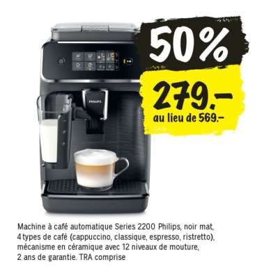 Machine à café automatique Series 2200 Philips