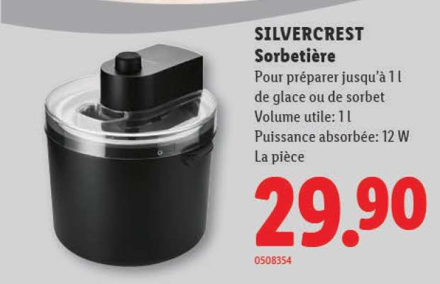 SILVERCREST Sorbetière