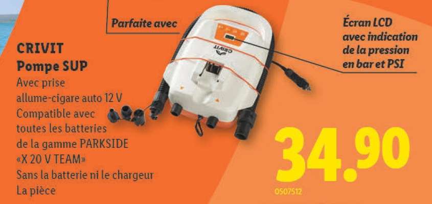 CRIVIT Pompe SUP