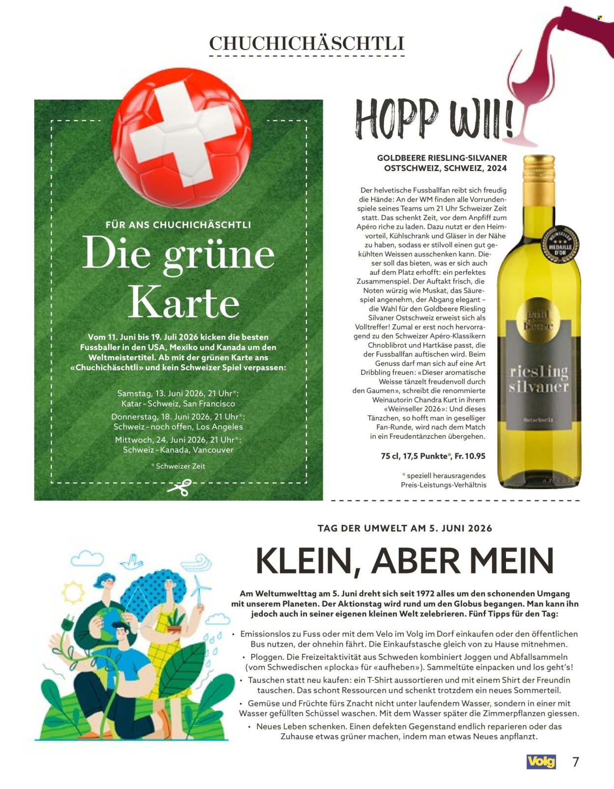 Catalogue Volg - 1.6.2026 - 30.6.2026. Page 7. Page 7