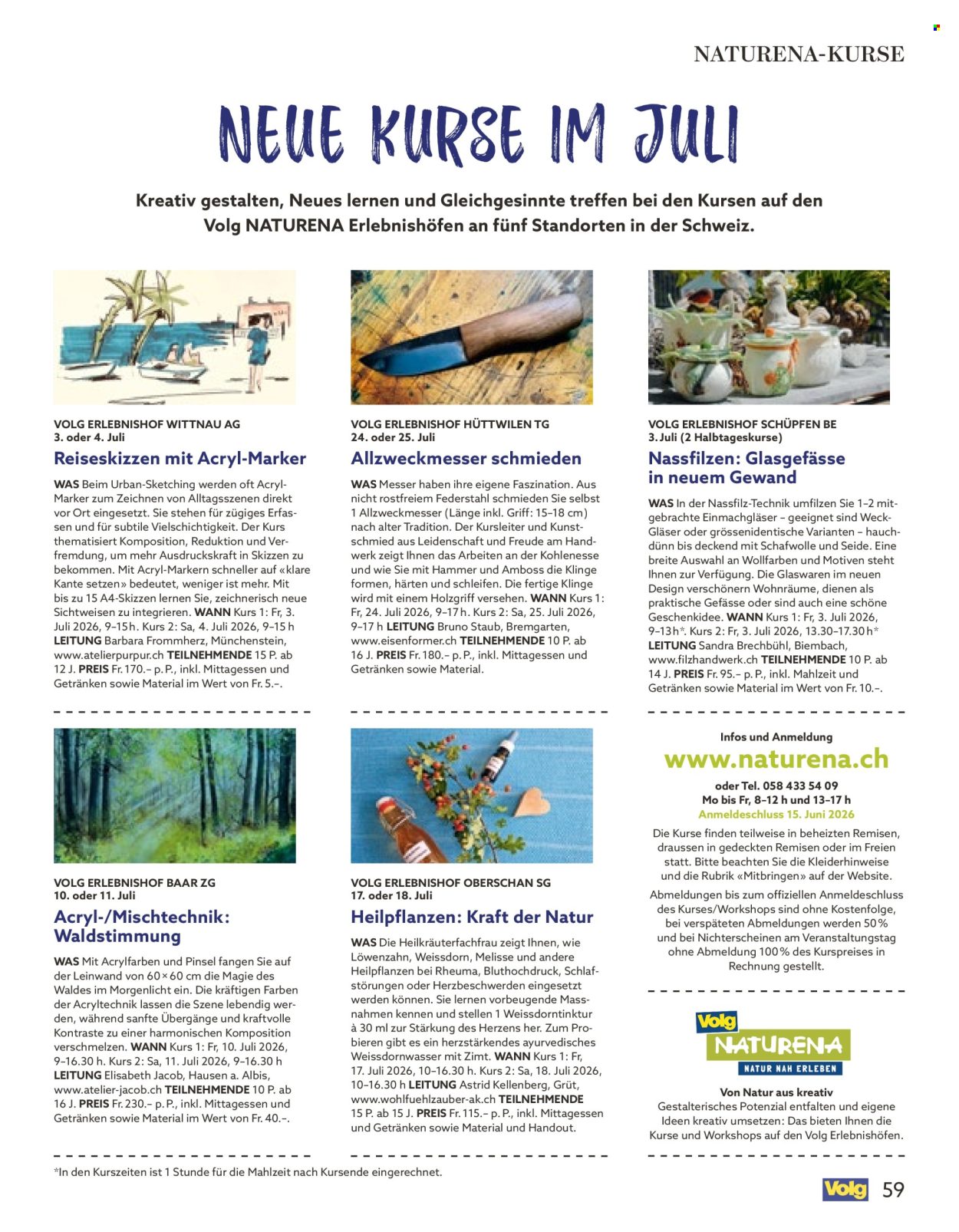 Catalogue Volg - 1.6.2026 - 30.6.2026. Page 59. Page 59
