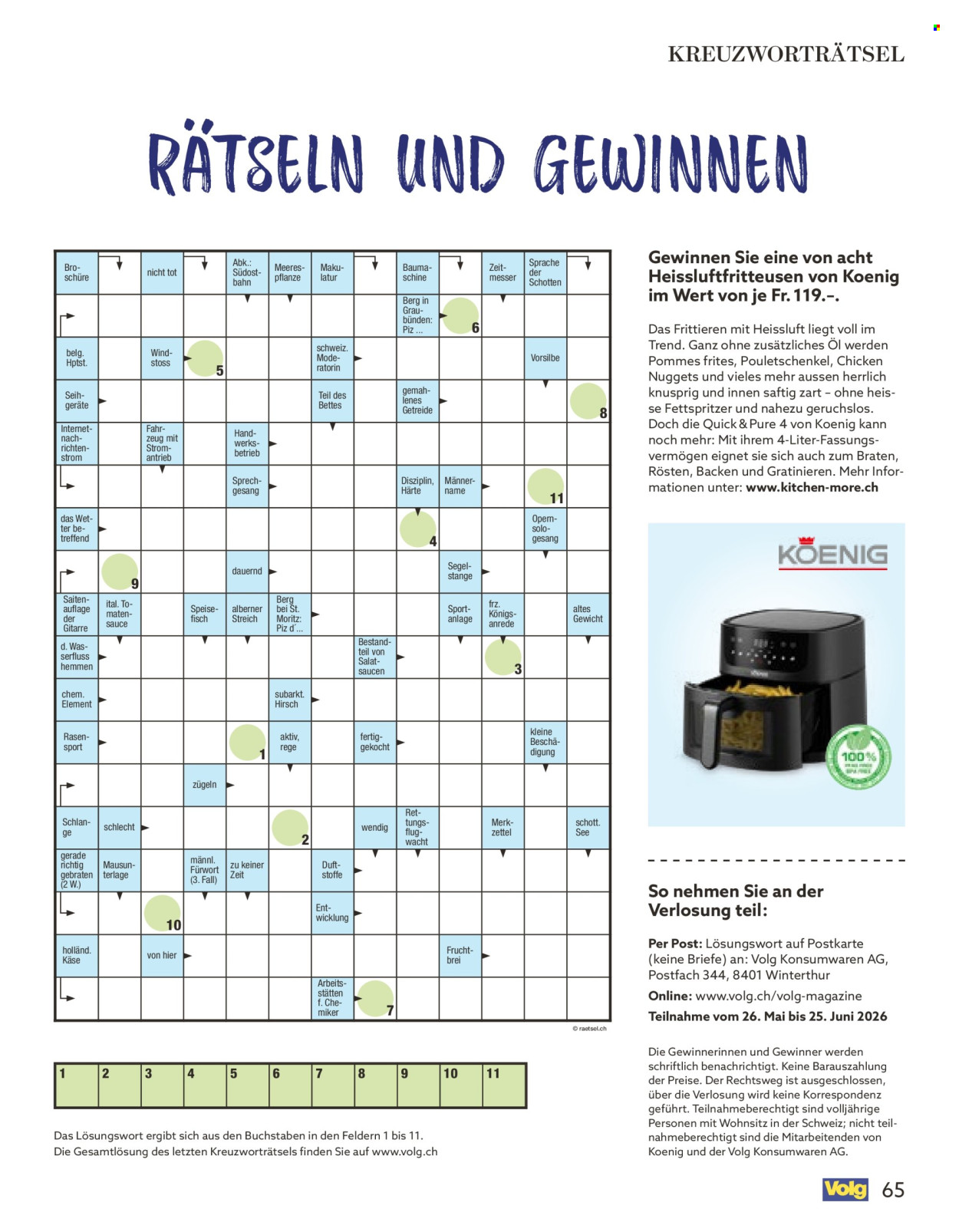 Catalogue Volg - 1.6.2026 - 30.6.2026. Page 65. Page 65