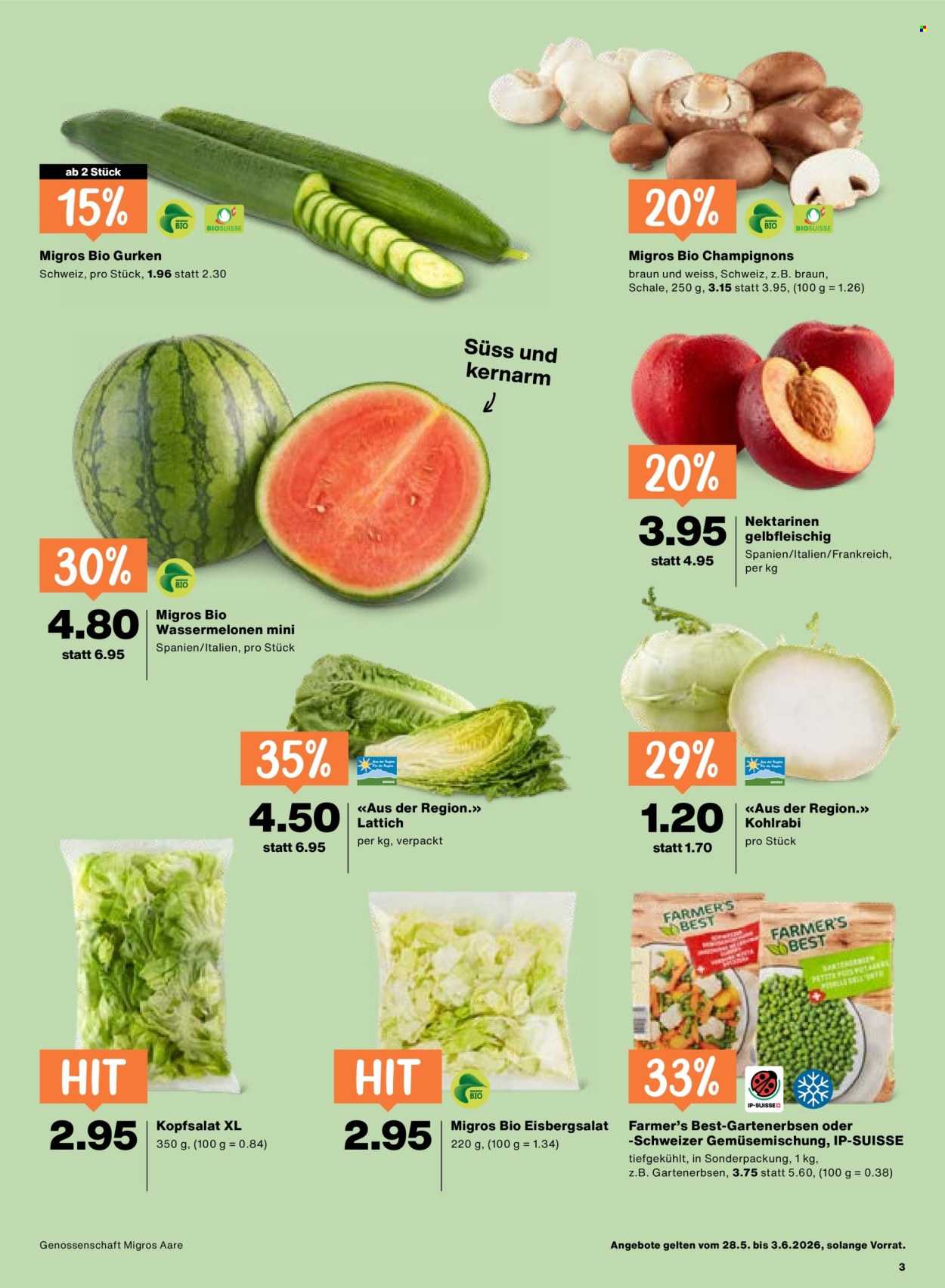 Catalogue Migros - 28.5.2026 - 3.6.2026. Page 3. Page 3