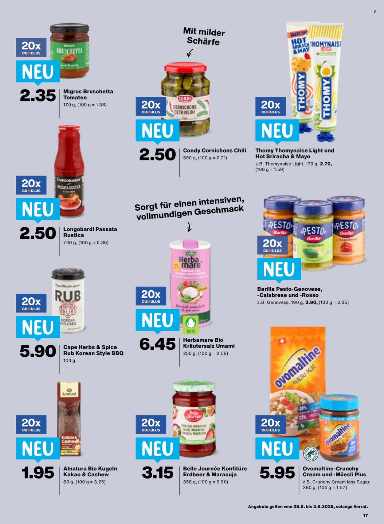 Catalogue Migros - 28.5.2026 - 3.6.2026. Page 17. Page 17