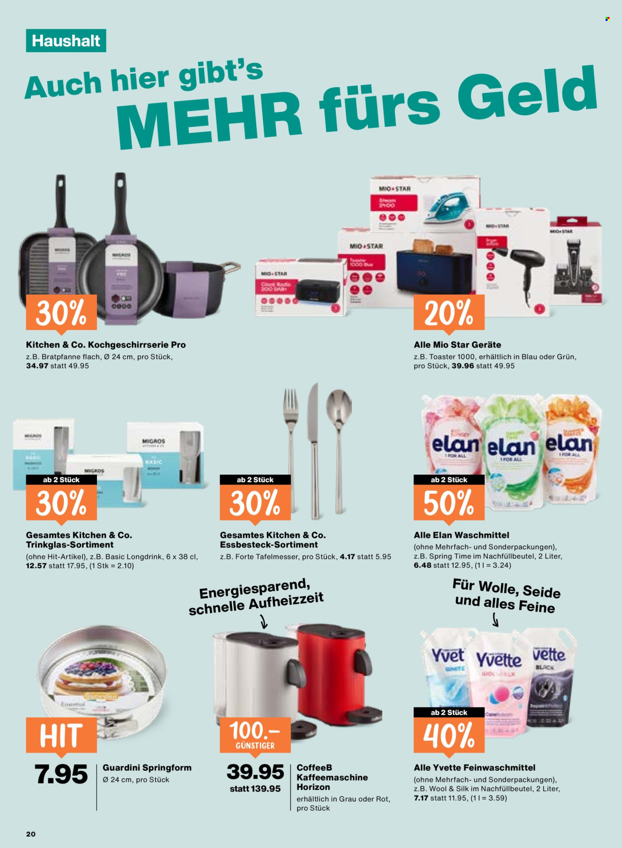 Catalogue Migros - 28.5.2026 - 3.6.2026. Page 20. Page 20