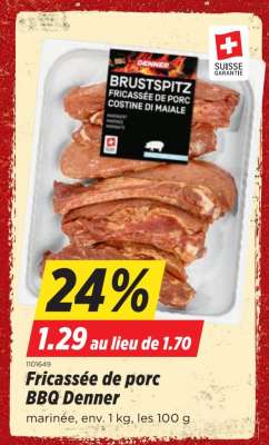Fricassée de porc BBQ Denner