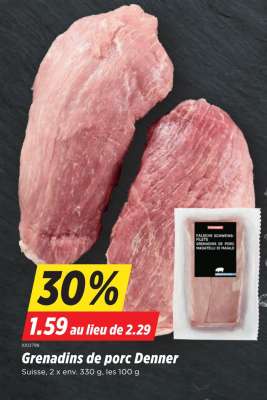 Grenadins de porc Denner