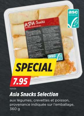 Asia Snacks Selection