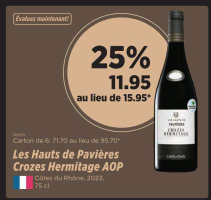 Les Hauts de Pavières Crozes Hermitage AOP