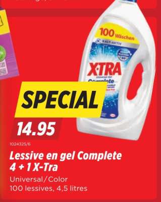 Lessive en gel Complete 4 + 1 X-Tra