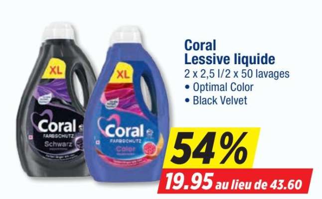 Coral Lessive liquide