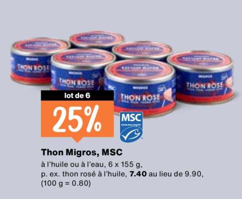 Thon Migros, MSC