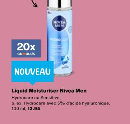 Liquid moisturiser Nivea Men