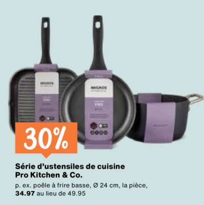 Série d’ustensiles de cuisine Pro Kitchen & Co.