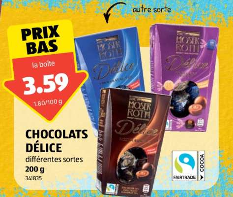 CHOCOLATS DÉLICE