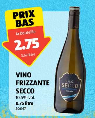 VINO FRIZZANTE SECCO