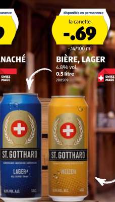 ST. GOTTHARD BIÈRE, LAGER