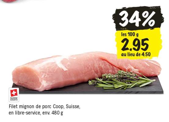 Filet mignon de porc Coop