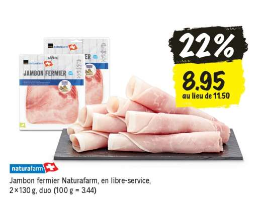 Jambon fermier Naturafarm