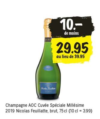 Champagne AOC Cuvée Spéciale Millésime 2019