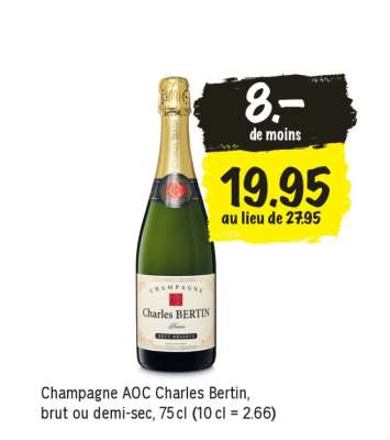 Champagne AOC Charles Bertin