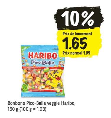 Bonbons Pico-Balla veggie Haribo