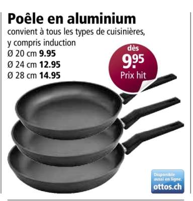 Poêle en aluminium