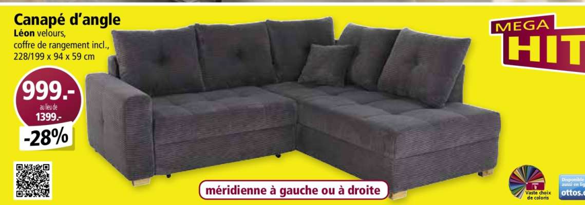 Canapé d'angle