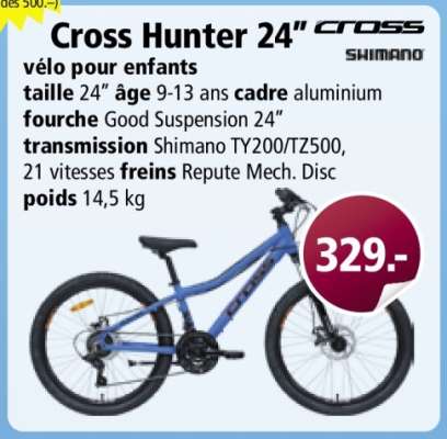 Cross Hunter 24”