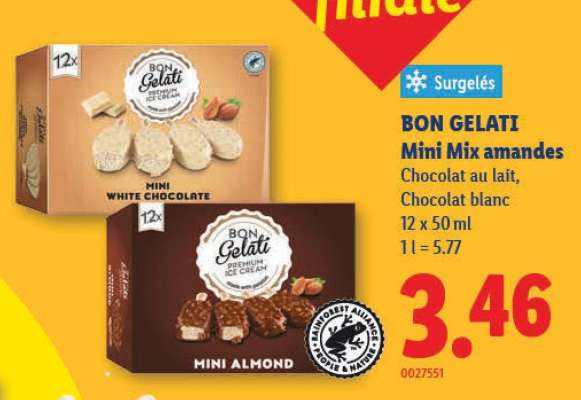 BON GELATI Mini Mix amandes