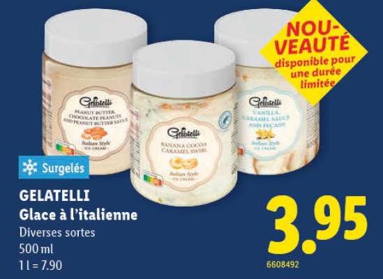 GELATELLI Glace à l’italienne