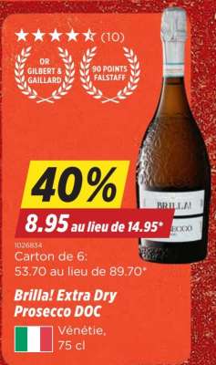 Brilla! Extra Dry Prosecco DOC