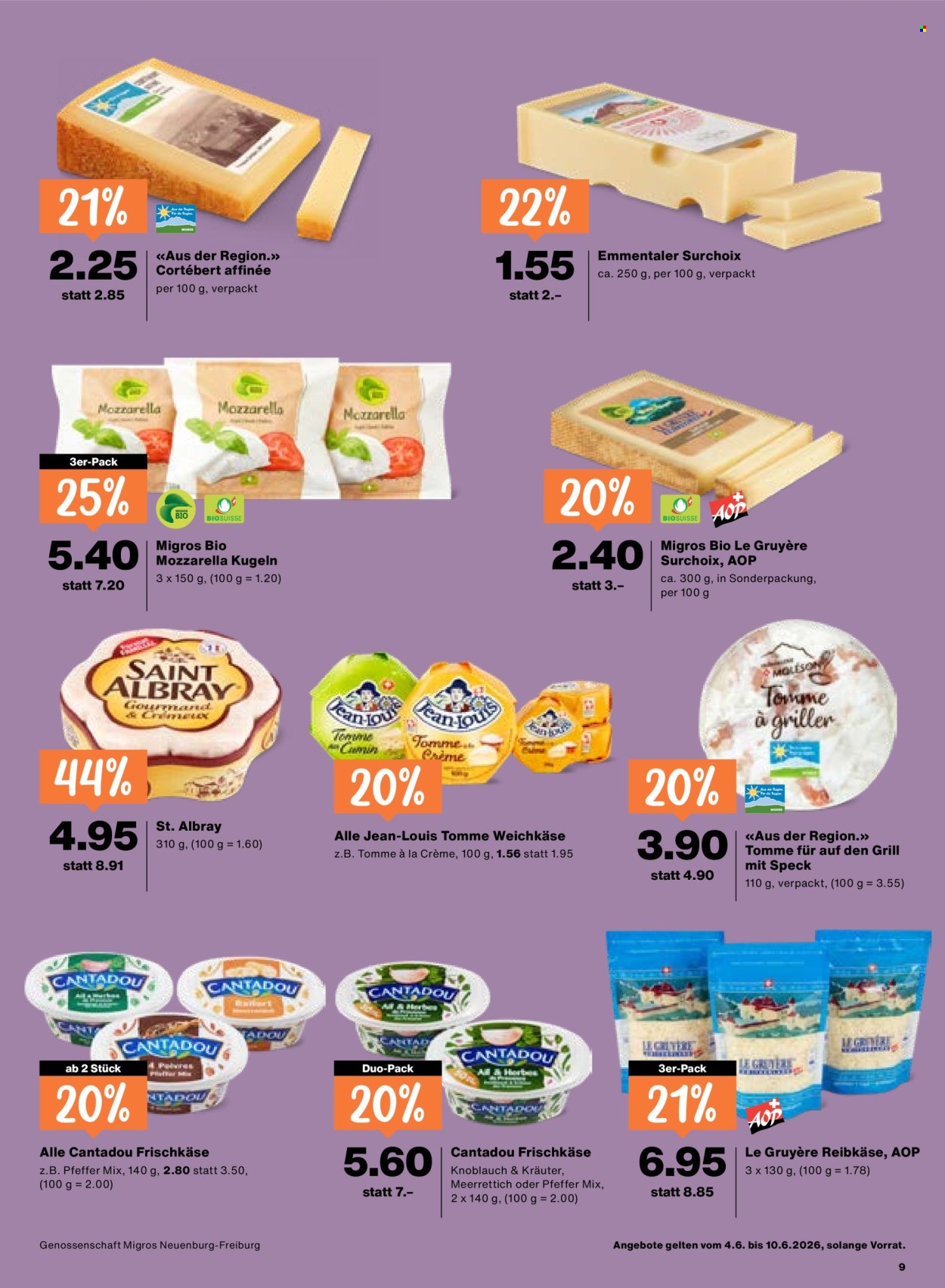 Catalogue Migros - 4.6.2026 - 10.6.2026. Page 9. Page 9
