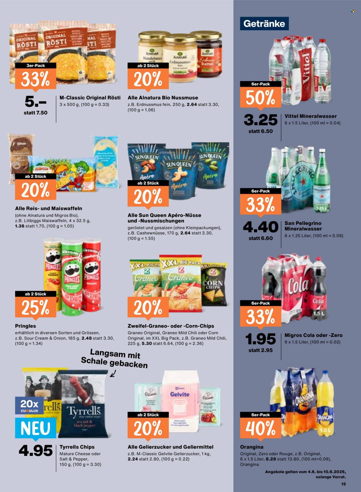 Catalogue Migros - 4.6.2026 - 10.6.2026. Page 15. Page 15