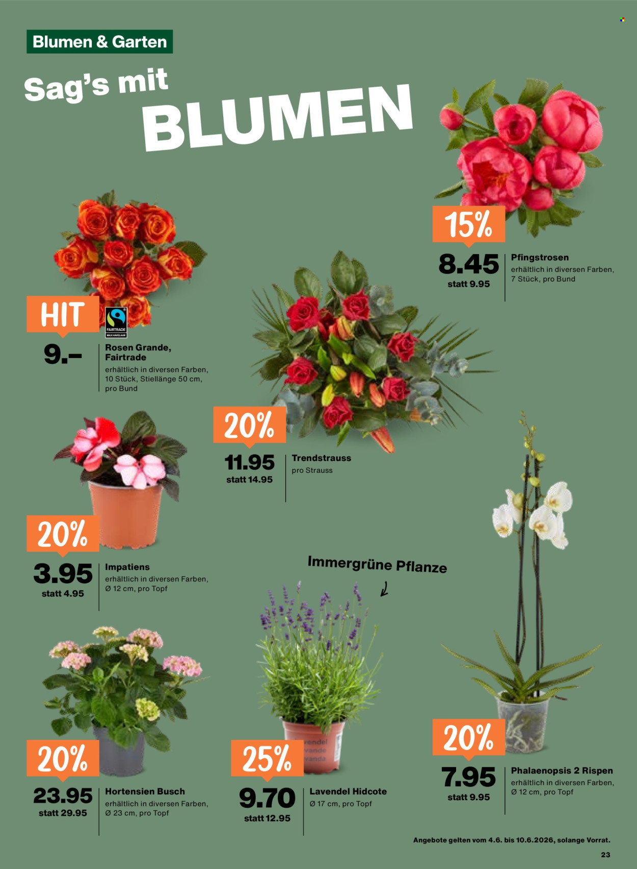 Catalogue Migros - 4.6.2026 - 10.6.2026. Page 23. Page 23